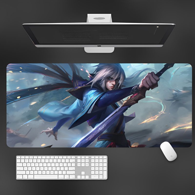 League of Legends Yasuo Large Gaming Mouse Pad - Ideal for FPS Games & Office Desk