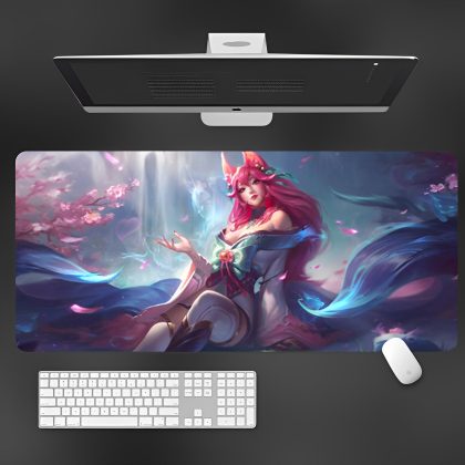 League of Legends Spirit Blossom Ahri Large Gaming Mouse Pad - Ideal for FPS Games & Office Desk
