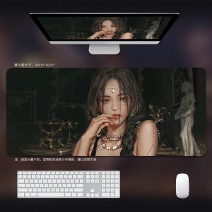 Mystical Bohemian Girl Extra - Large Gaming Mouse Pad - Stunning Art Design for Gamers and Aesthetic Enthusiasts