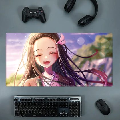 Demon Slayer Nezuko Kamado Extra Large Anime Gaming Mouse Pad - Oversized Desk Mat for Computer Keyboard, Gamer & Office