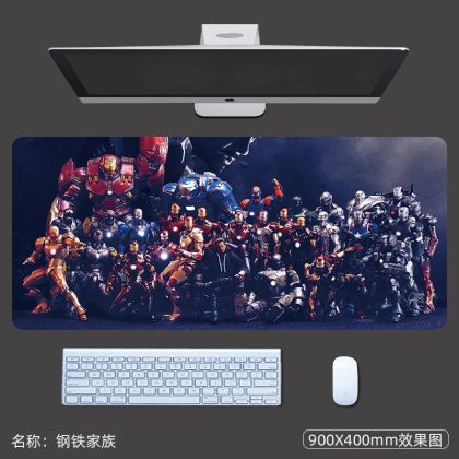 Marvel Iron Man Armors Collection Extra - Large Gaming Mouse Pad - A Must - Have for Gamers and Iron Man Fans