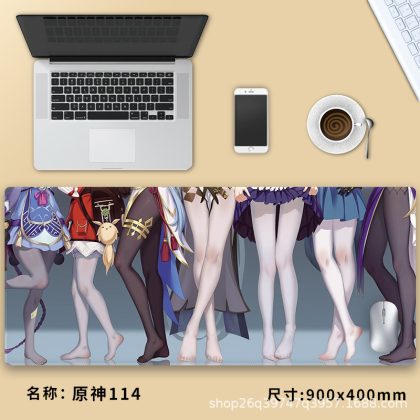 Genshin Impact Female Characters Leg Art Extra - Large Gaming Mouse Pad - Perfect for Gamers and Genshin Impact Fans