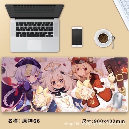 Genshin Impact Paimon, Klee & Qiqi Extra - Large Gaming Mouse Pad - Perfect for Gamers and Genshin Impact Fans