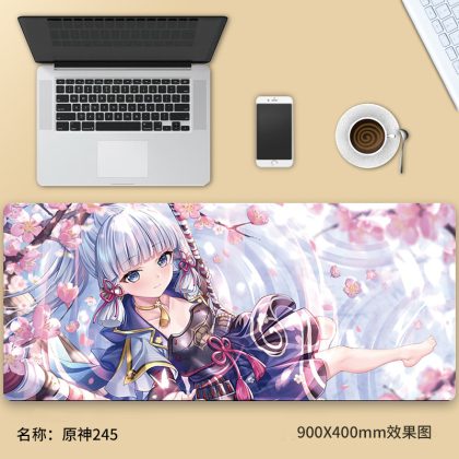 Genshin Impact Ayaka Cherry Blossom Extra - Large Gaming Mouse Pad - Perfect for Gamers and Genshin Impact Fans