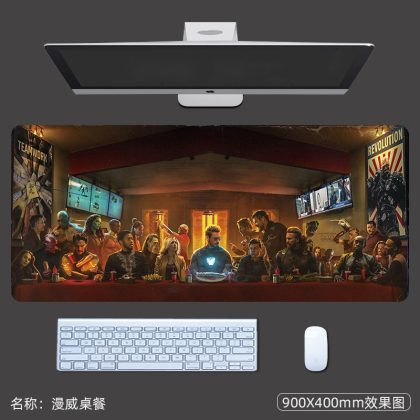 Marvel Iron Man Armors Assemble Extra - Large Gaming Mouse Pad - Perfect for Gamers and Iron Man Fans