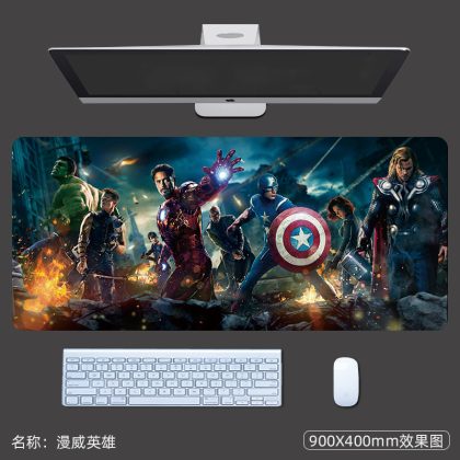 Marvel Avengers Core Team Iron Man, Captain America, Hulk & More Extra - Large Gaming Mouse Pad - Ideal for Gamers and Marvel Fans
