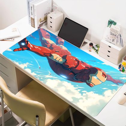 Iron Man Marvel Sky Dive Extra Large Mouse Pad - Cartoon Gaming & Desk Mat for Superhero Enthusiasts | High-Precision, Stylish Desk Pad