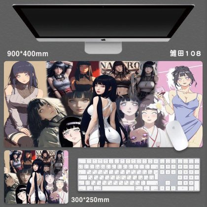 Extra Large Naruto Hinata Hyuga Anime Gaming Mouse Pad | Premium 2D Anime Desk Mat for Keyboard & PC | Oversized Cosplay Desk Pad for Gamers & Otaku