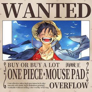 One Piece Luffy Joyful Adventure Extra - Large Gaming Mouse Pad - Iconic Pirate King Smile Design for Fans and Gamers