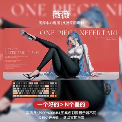 One Piece Nefertari Vivi Extra Large Gaming Mouse Pad - Oversized Desk Mat for Computer Keyboard, Gamer & Office