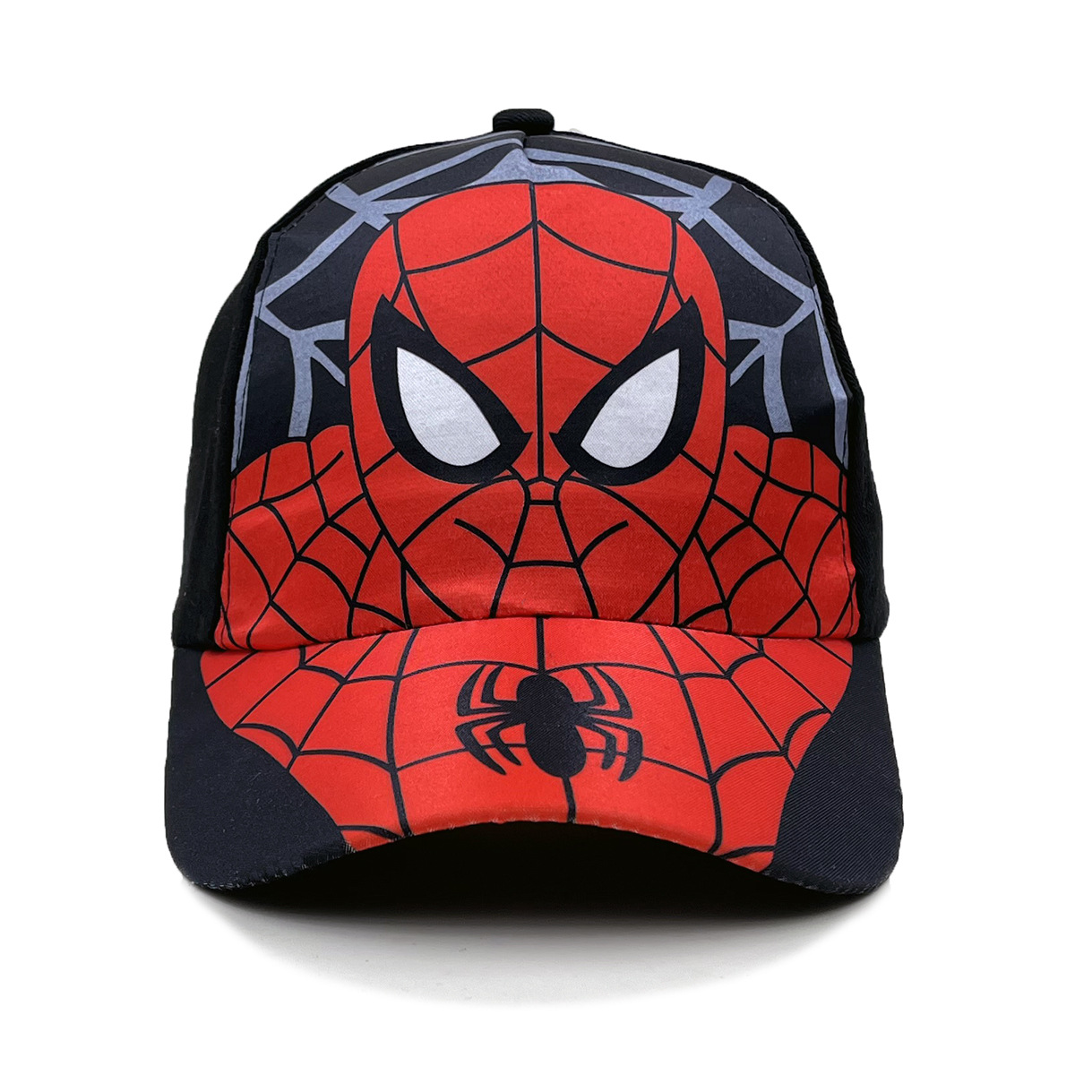 Spiderman Cartoon Printed Kids Baseball Cap - Wide Brim Summer Sun Hat for Boys & Girls