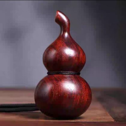 Rosewood Gourd Handheld Decor - "Prosperity & Luck" Wenwan Fidget Piece | Premium Collectible Gift